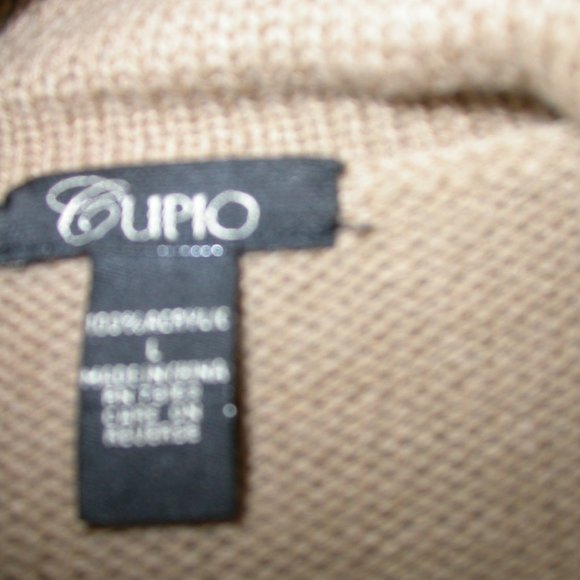 Camel Colour Tunic Soft  Sweater - Picture 6 of 7